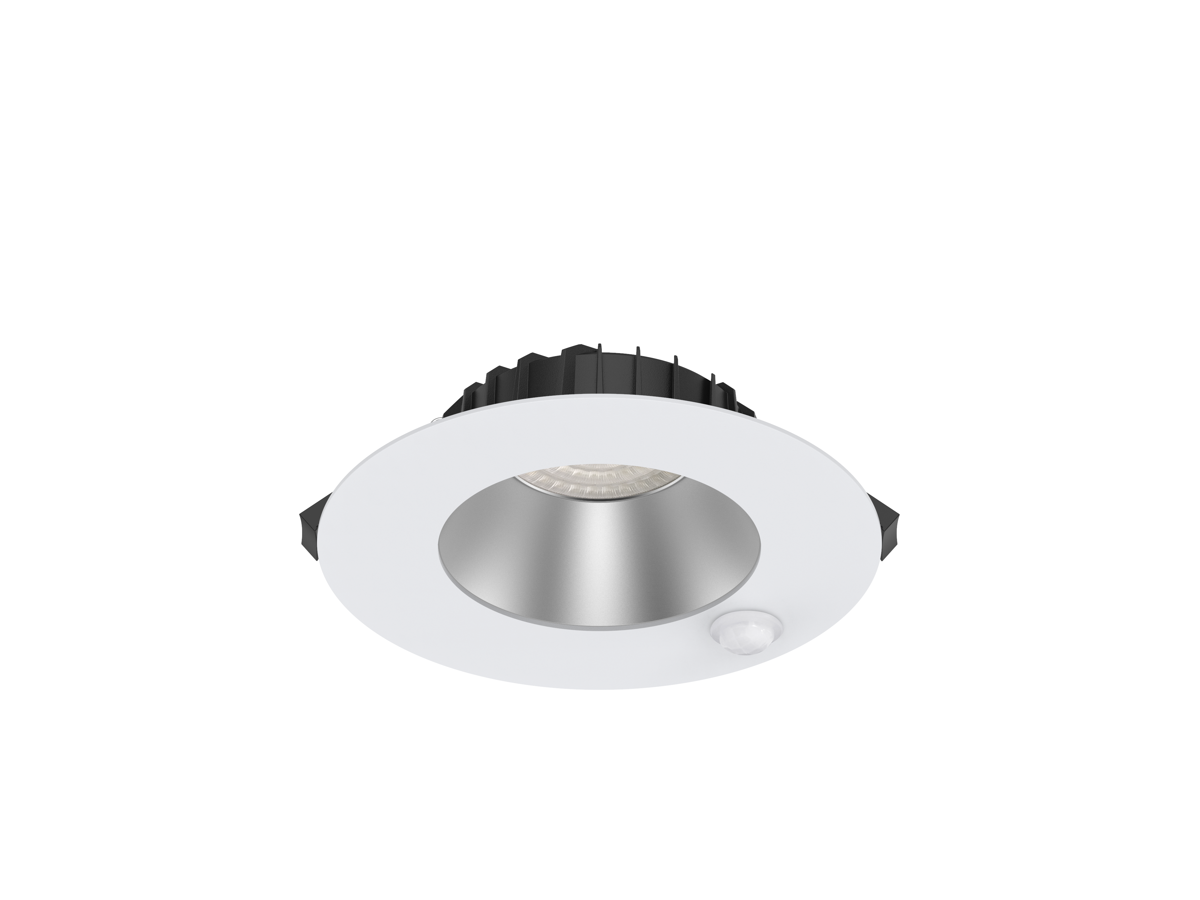 HELIOS 180 + sensor 12W wit/zilver sn/st