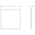CAPELLA 60x60 36W 830/840/857 UGR<19 TRIAC+EM IP54 GST 4p